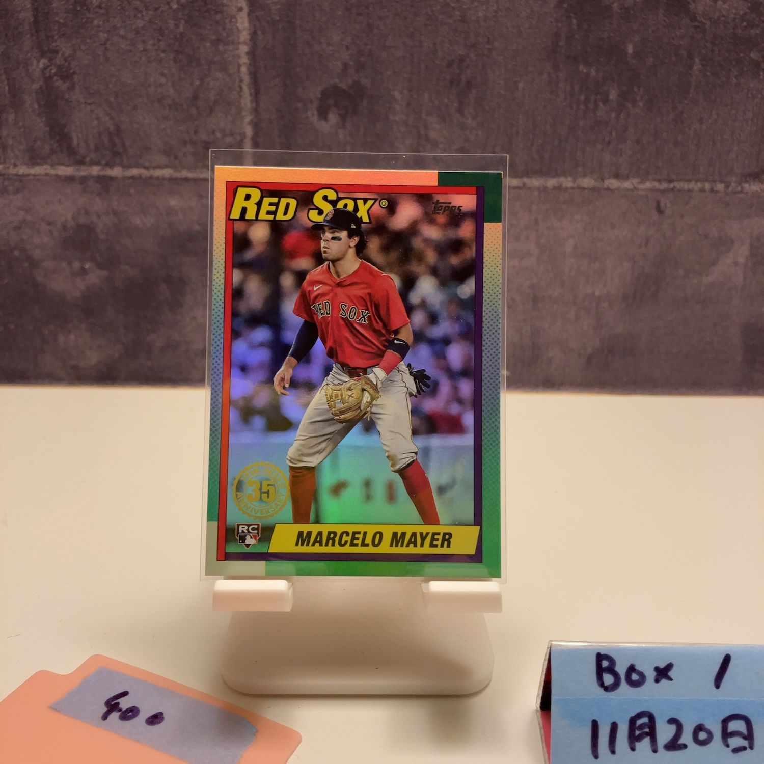 2025 Topps Marcelo Mayer Boston Red Sox 35th Anniversary RC