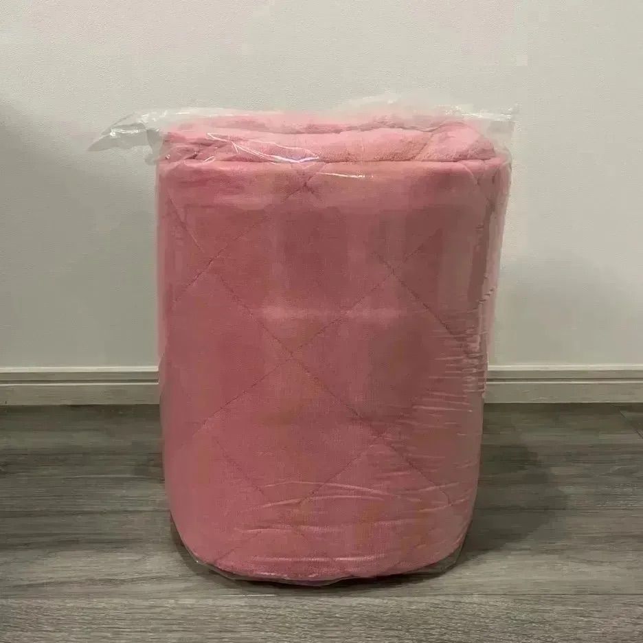 未使用！】ひな暖ぬくぬくセット（毛布＋敷きパッド） ローズピンク