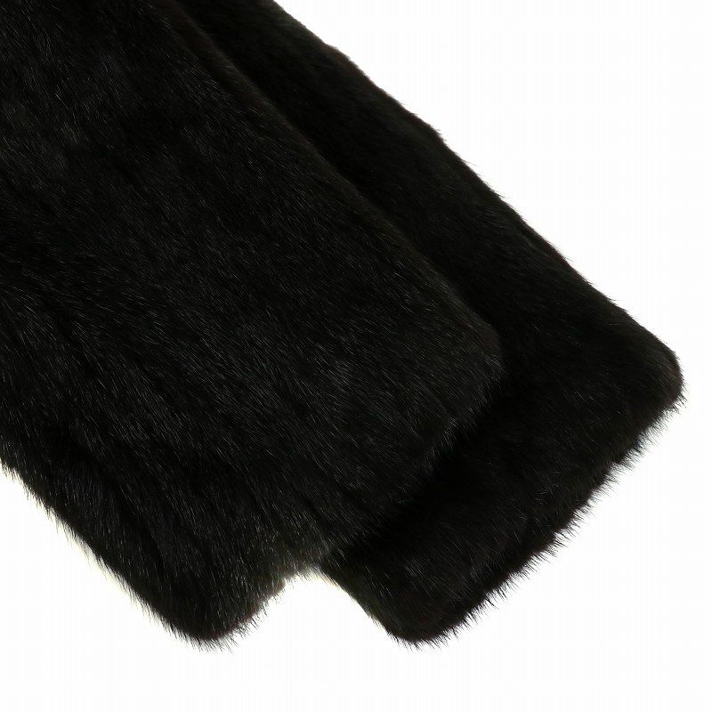 FARION ファーコート アウター 毛皮 ミンク ミドル 13 XL 茶色