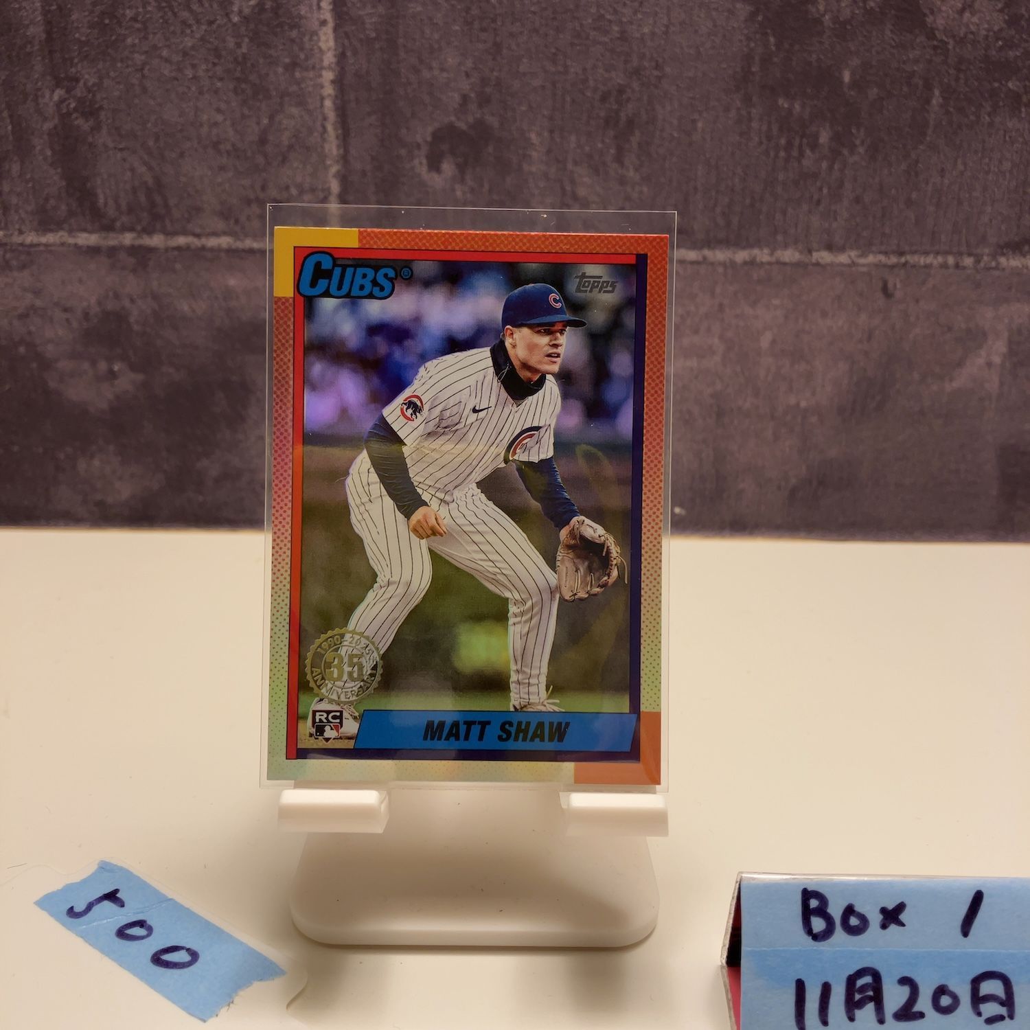 2025 Topps Matt Shaw Chicago Cubs 35th Anniversary RC ルーキー 
