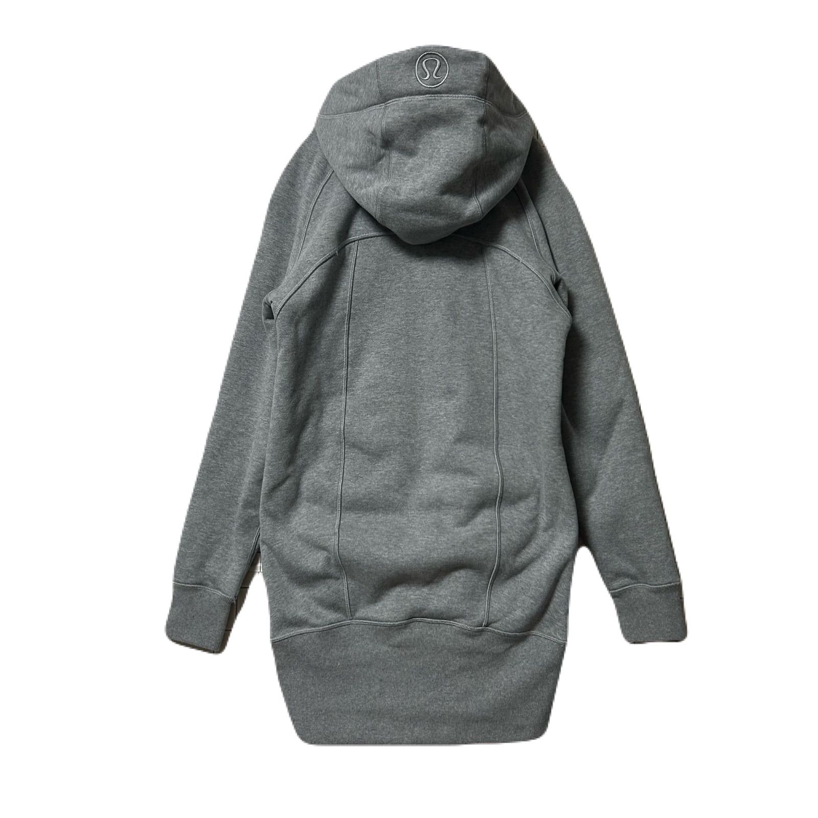 美品★ルルレモン★パーカー★サイズ２ lululemon ルルレモン ジップパーカー 裏ボア ロング丈 2 希少 - メルカリ