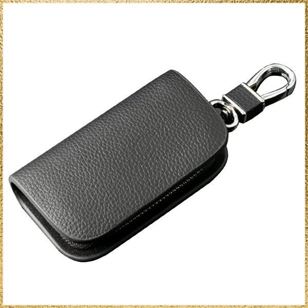 ☆彡送料無料でお届け☆彡Color:ブラック [Fumezu] キーケース レザー