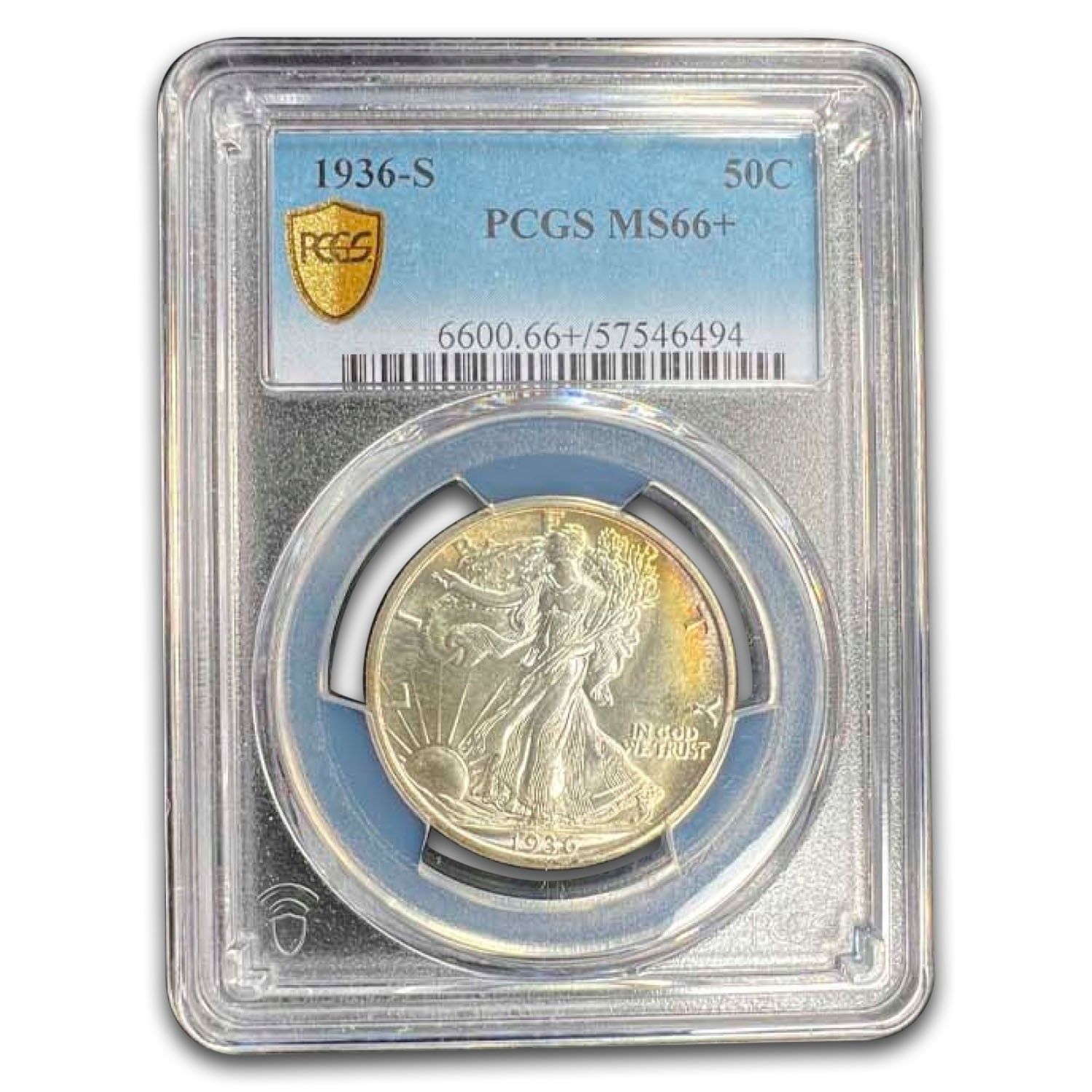 1936-S ウォーキング・リバティ・ハーフダラー MS-66+ PCGS - メルカリ