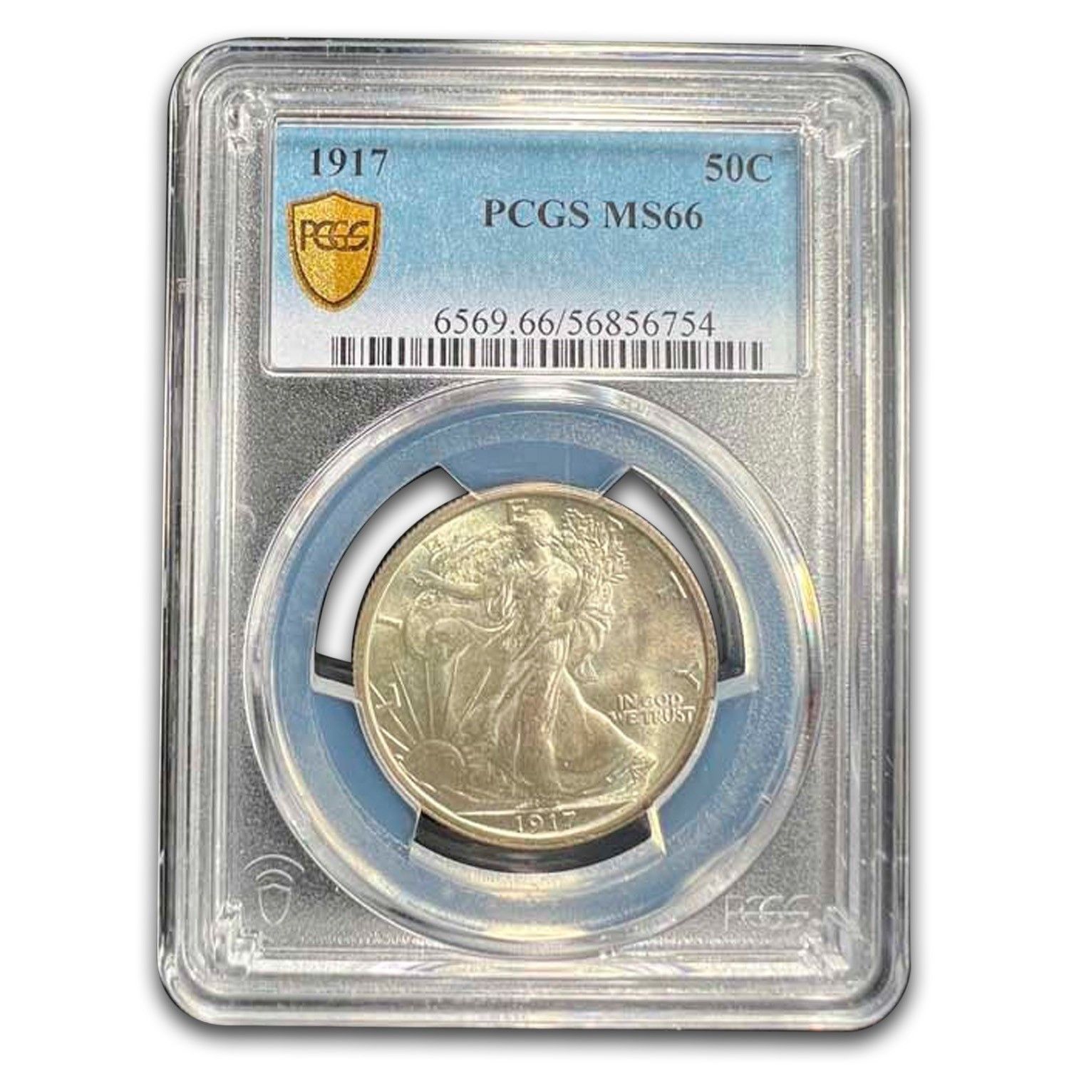 1917年ウォーキング・リバティ・ハーフダラー MS-66 PCGS - メルカリ