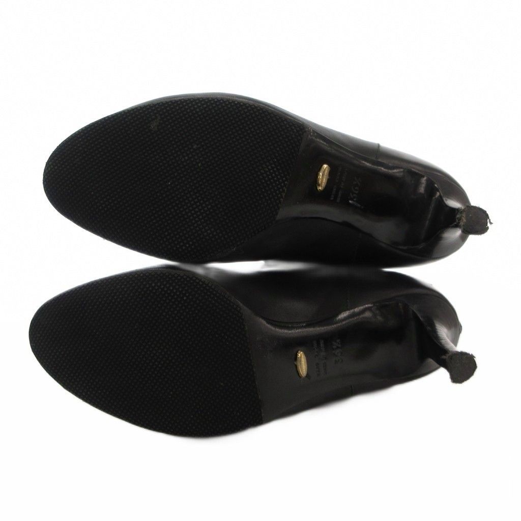 セルジオロッシ Sergio rossi ロングブーツ レザー ピンヒール バック