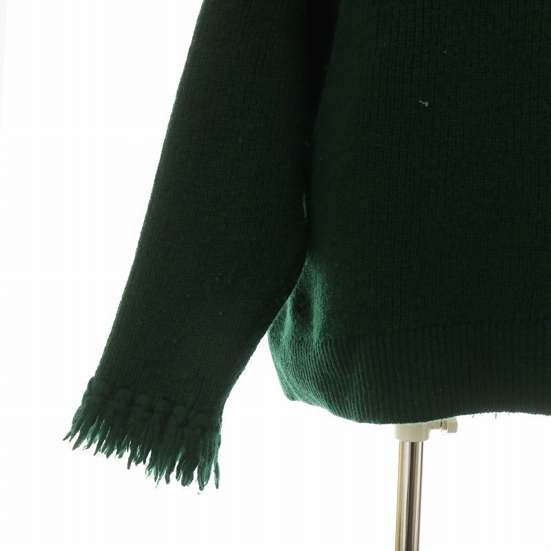 クルニ CULLNI Asymmetrical Fringe Turtleneck Knit ニット セーター