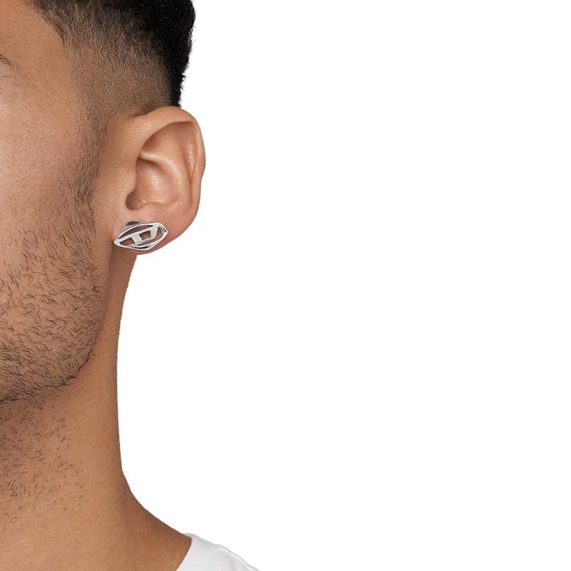Diesel オールジェンダー ステンレススチール ピアス, Length: 11MM
