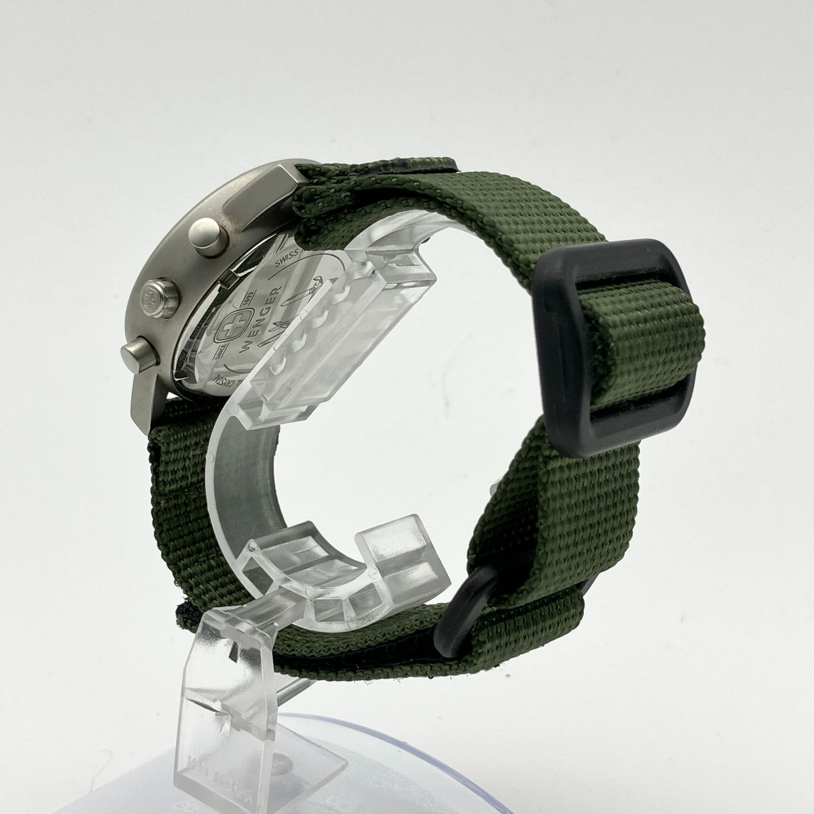 中古】ウェンガー WENGER 7072X 腕時計 クロノグラフ クォーツ 青島