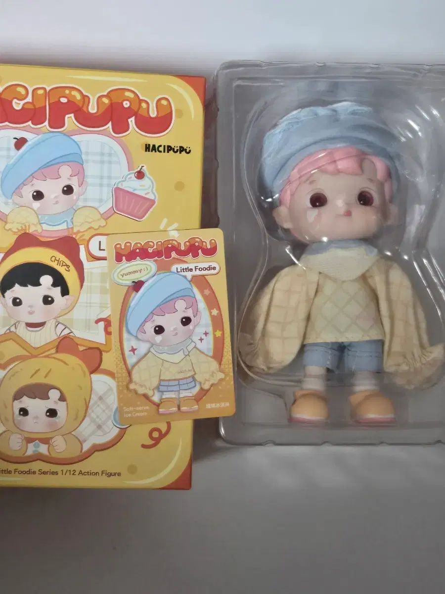 新品未開封 HACIPUPU ハチププ LittleFoodie アイスクリーム 新品 ポップマート ハチププ 꼬마 미식가 フィギュア bjd アイス