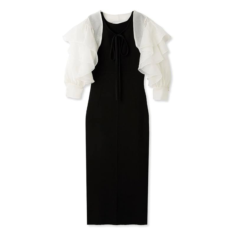 リリーブラウン] オーガンボレロ付きニットワンピ LWNO232073