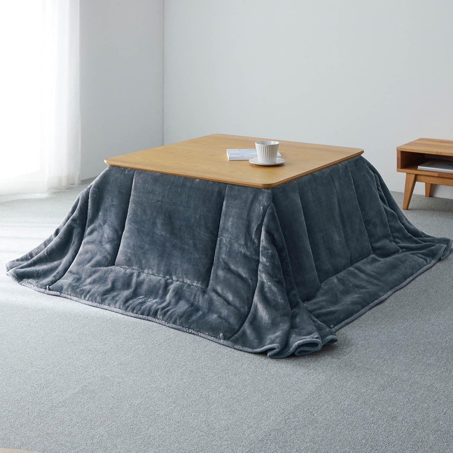 新品 [ベルメゾン] こたつ布団 掛け布団 単品 省スぺース あったか