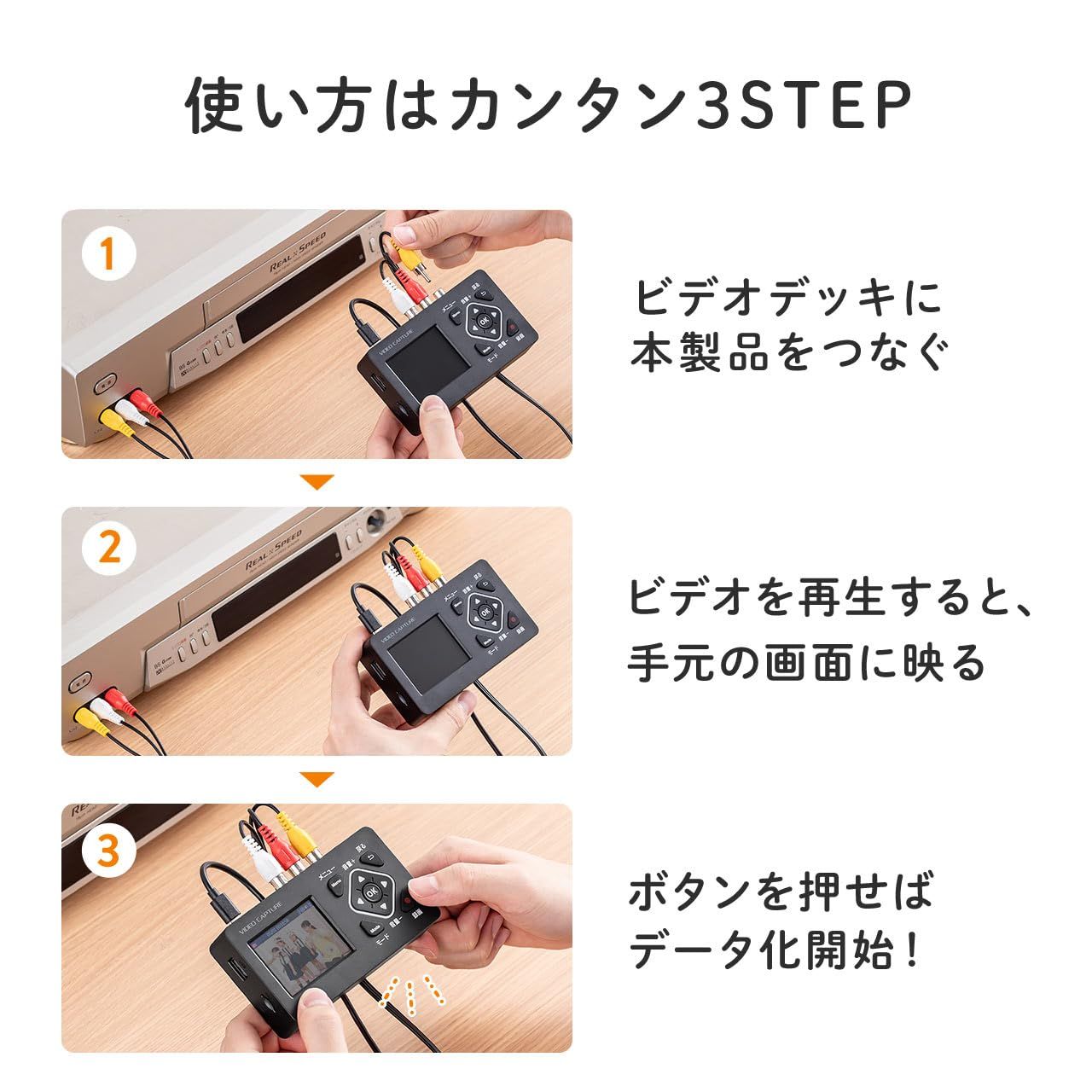 新品 サンワダイレクト ビデオキャプチャー キャプチャーボード PC不要