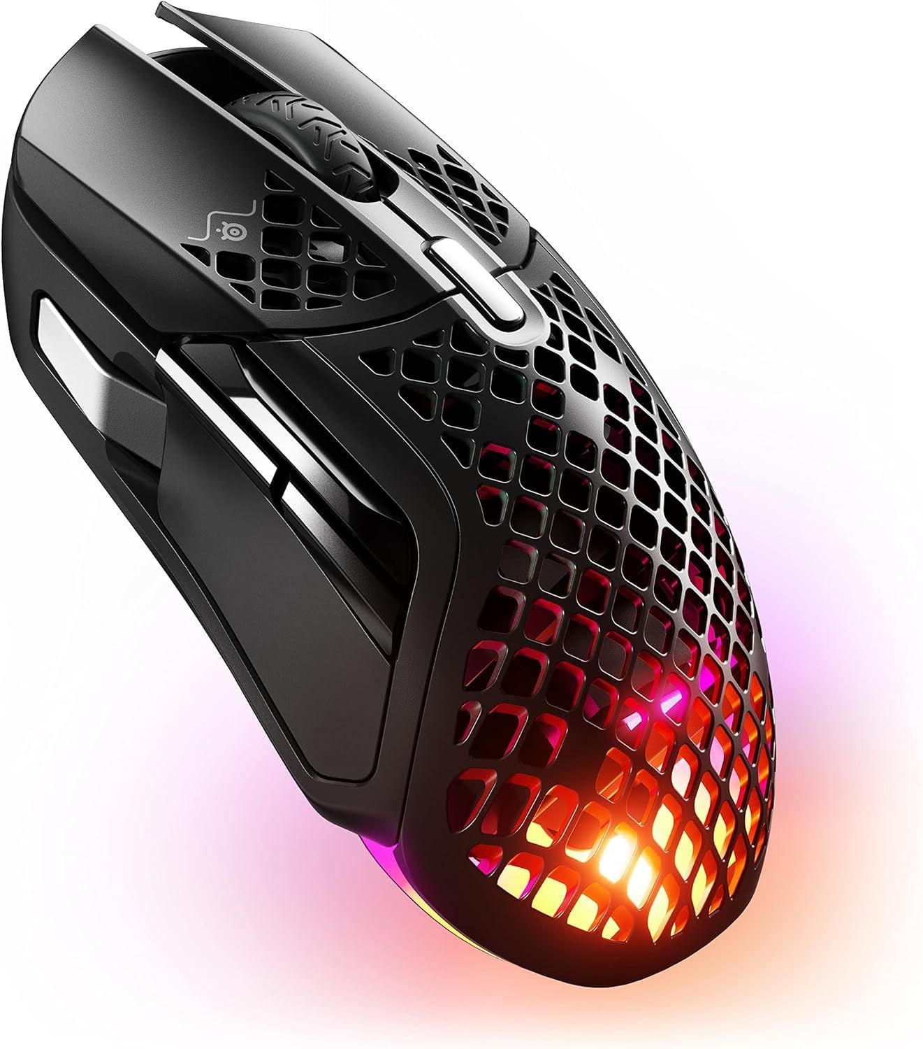 新品 SteelSeries ゲーミングマウス 無線 ワイヤレス Aerox 5 Wireless 超軽量 9ボタン 高速反応 防滴防塵 IP54規格 急速充電 長時間使用可能 TRUEMOVE AIRセンサー搭載 62406 ブラック