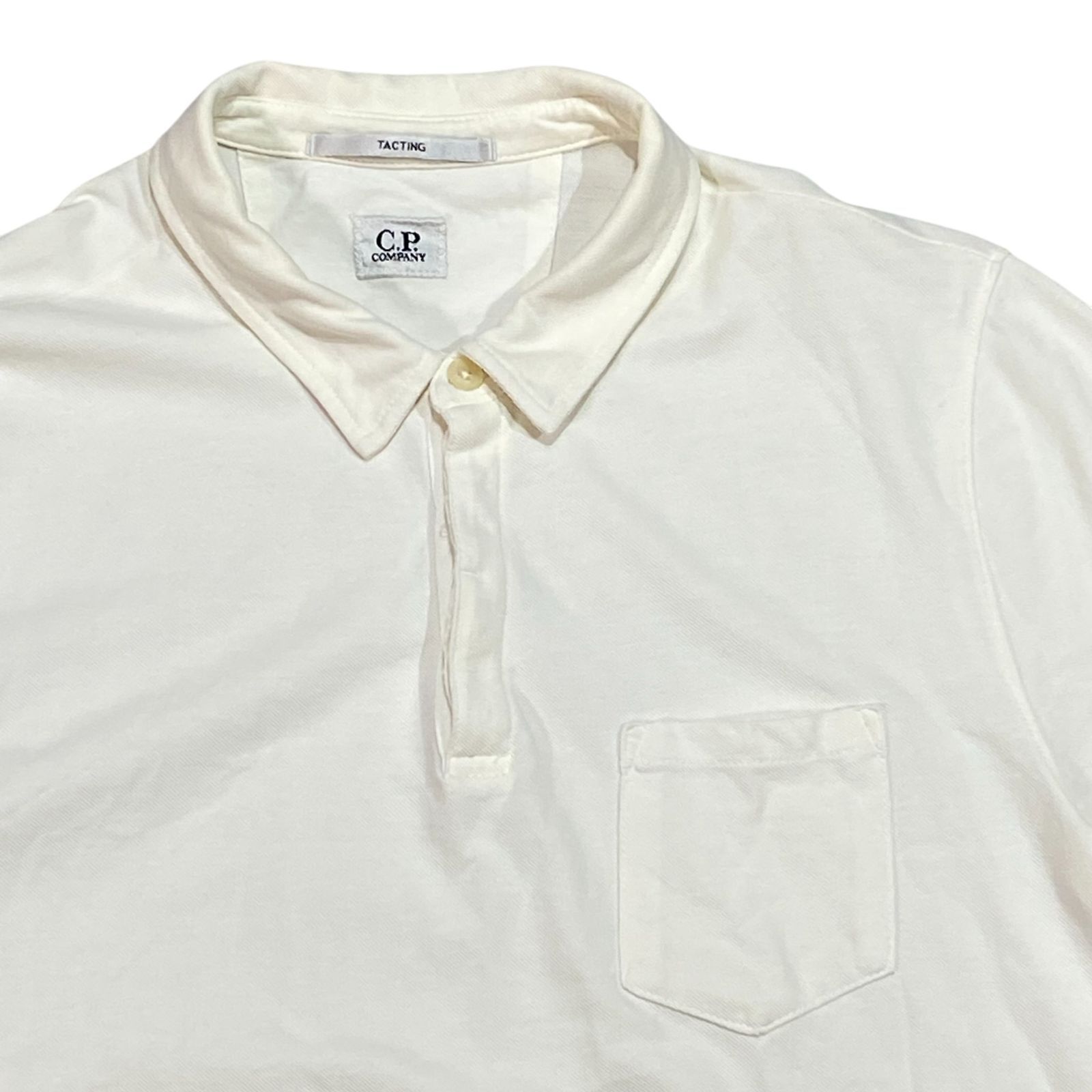 C.P. COMPANY シーピーカンパニー 半袖 ポロシャツ L ホワイト NP-D12