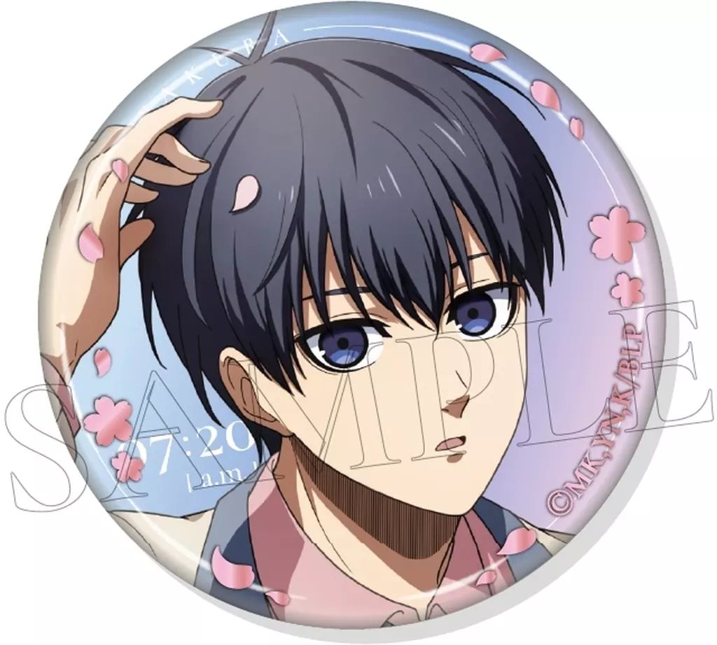 ブルーロック　SAKURA 缶バッジ　潔世一 中古】バッジ・ビンズ 1.潔世一 「ブルーロック SAKURA トレーディング