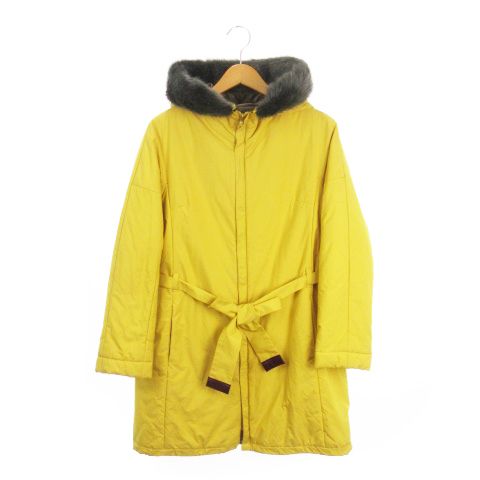 カミシマチナミ KAMISHIMA CHINAMI YELLOW 中綿コート 38 黄 イエロー