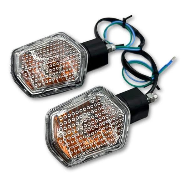 2個セット クリア ウインカー バイク グロム MSX125 ズーマーX 社外