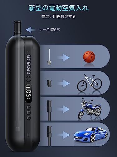 CYCPLUS 自転車 空気入れ くうきいれ 携帯 ロードバイク クロスバイク