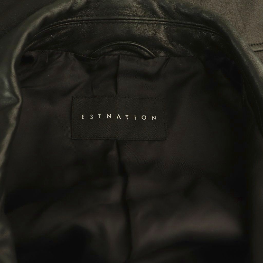 エストネーション ESTNATION ラムレザージャケット ライダース レザー