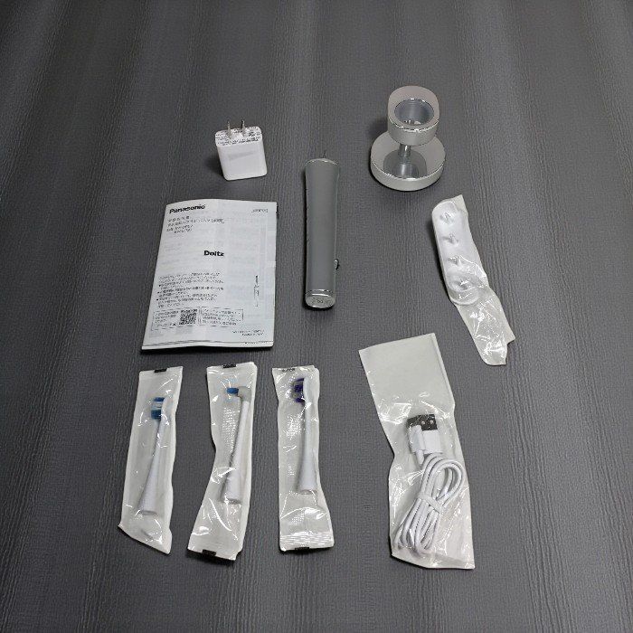 展示品）Panasonic パナソニック 電動歯ブラシ EW-DP57-S シルバー W