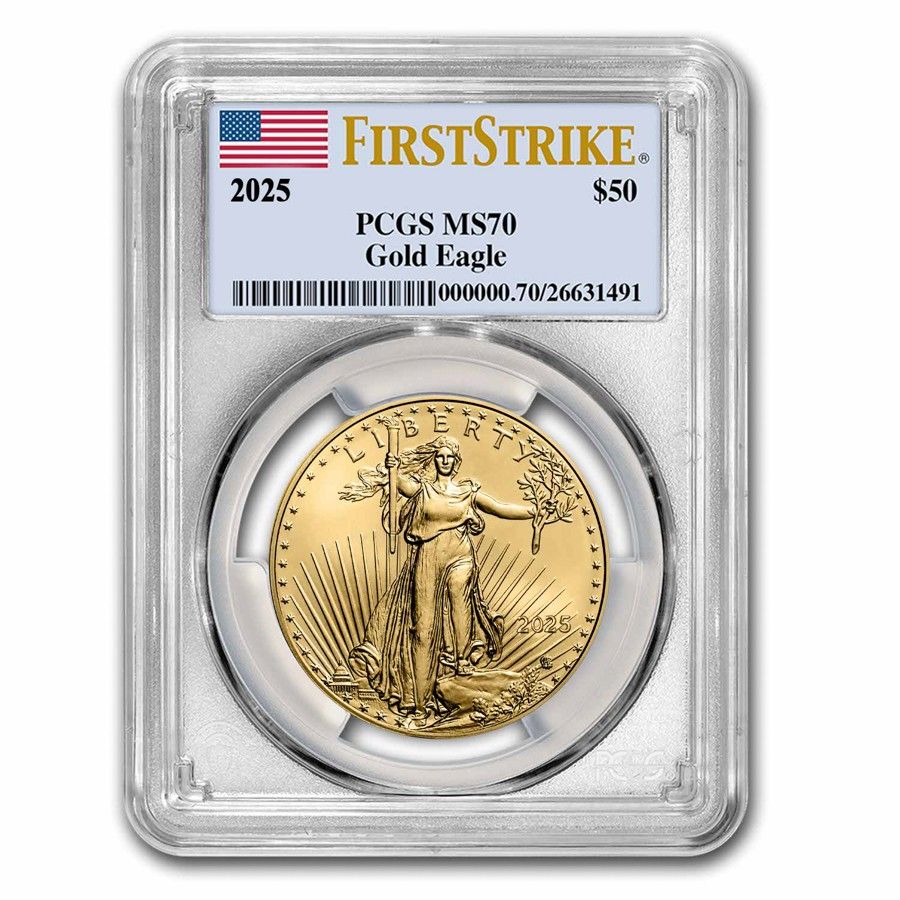 2025年 1オンス アメリカンゴールドイーグル MS-70 PCGS (ファースト