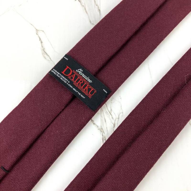 樽　美品　ダイリク　ネクタイ　ナロータイ　ネクタイピンセット　ソリッド　ブ 未使用品 DAIRIKU ダイリク ネクタイ＆マネークリップセット