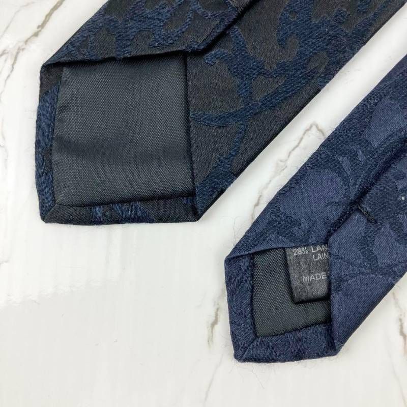 極美品 Dries Van Noten ドリスヴァンノッテン ネクタイ ナロータイ