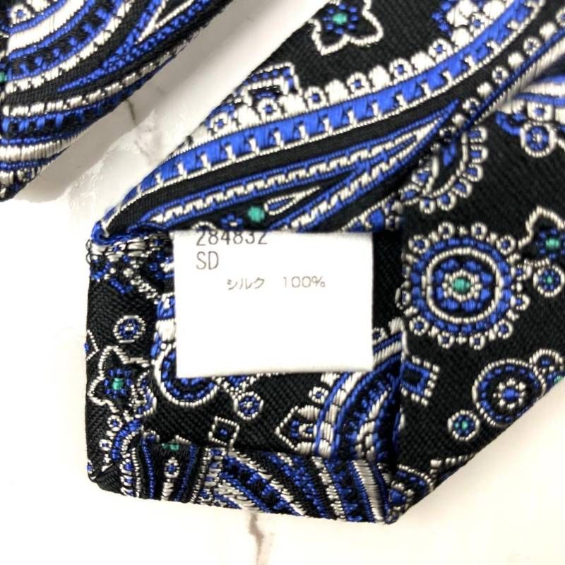 未使用級 Paul Smith ポールスミス ネクタイ ペイズリー柄 ジャガード