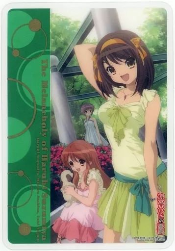 朝比奈みくる トレーディングカード SP 中古】キャラカード 涼宮ハルヒ＆朝比奈みくる＆長門有希(私服