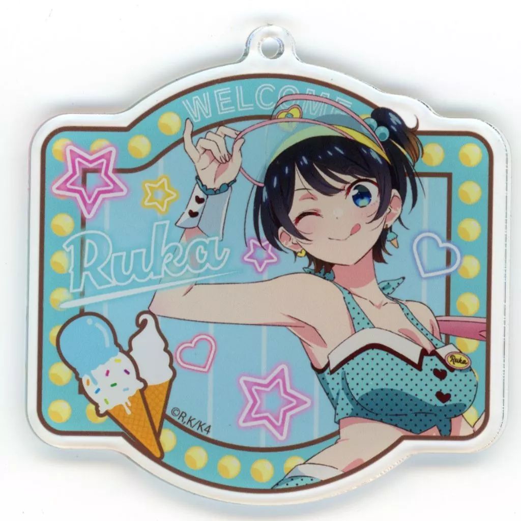 中古】キーホルダー 更科瑠夏 アクリルキーホルダー 「くじコレ 彼女