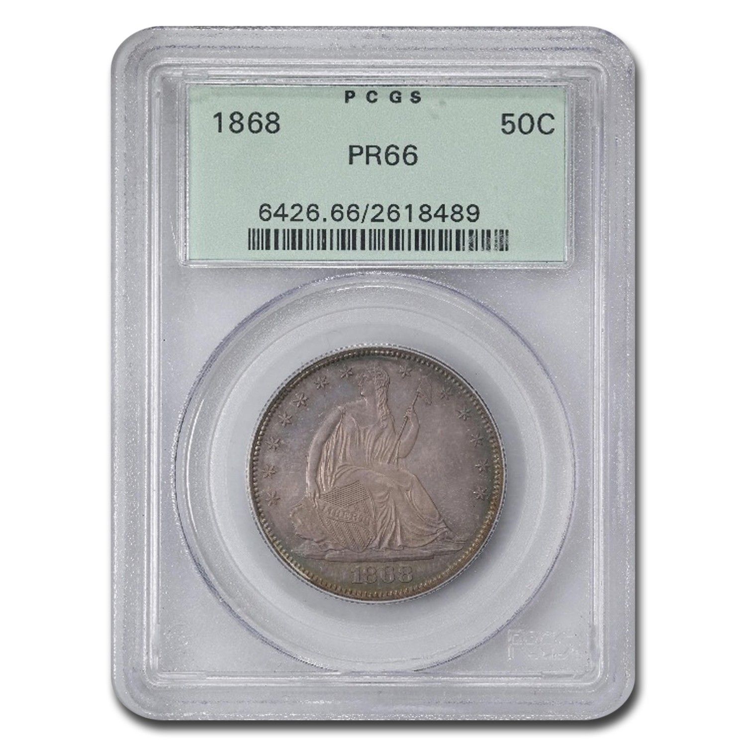 1868年 自由の女神像半ドル PR-66 PCGS - メルカリ