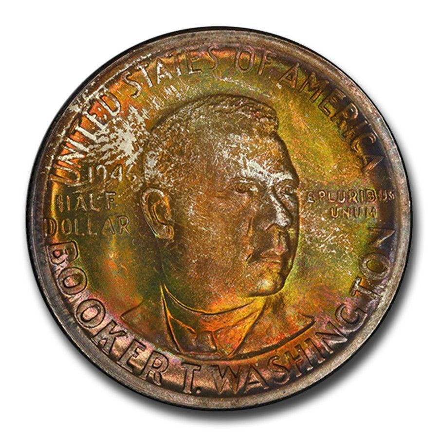 1946-S ブッカー・T・ワシントン・ハーフ MS-68 PCGS CAC - メルカリ