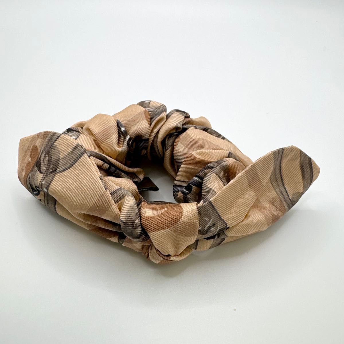 極美品□ FENDI フェンディ ズッカ柄 ズッキーノ シュシュ ヘアゴム 2