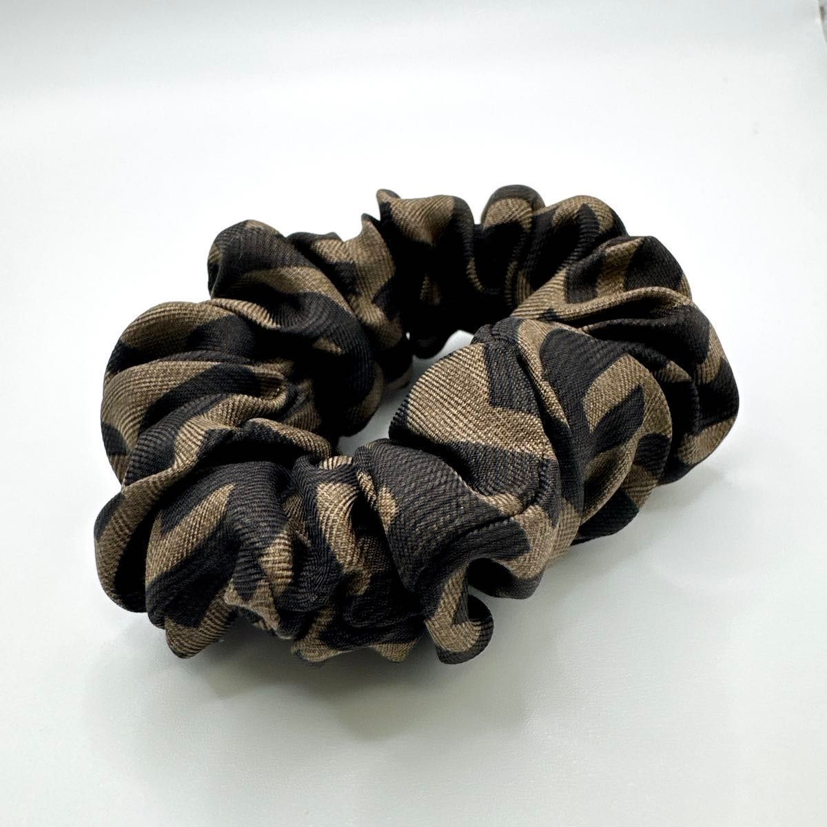 極美品□ FENDI フェンディ ズッカ柄 ズッキーノ シュシュ ヘアゴム 2