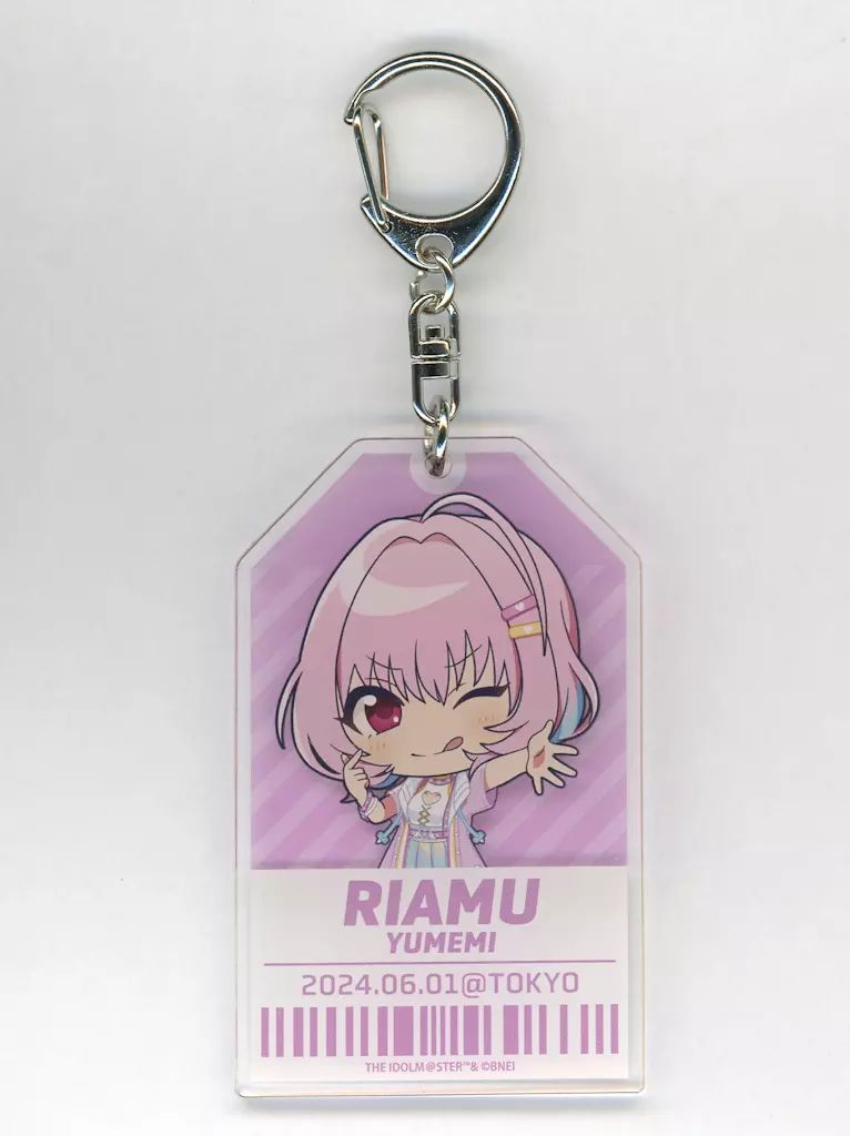 中古】キーホルダー 夢見りあむ(ConnecTrip! ver.) 公式アクリル