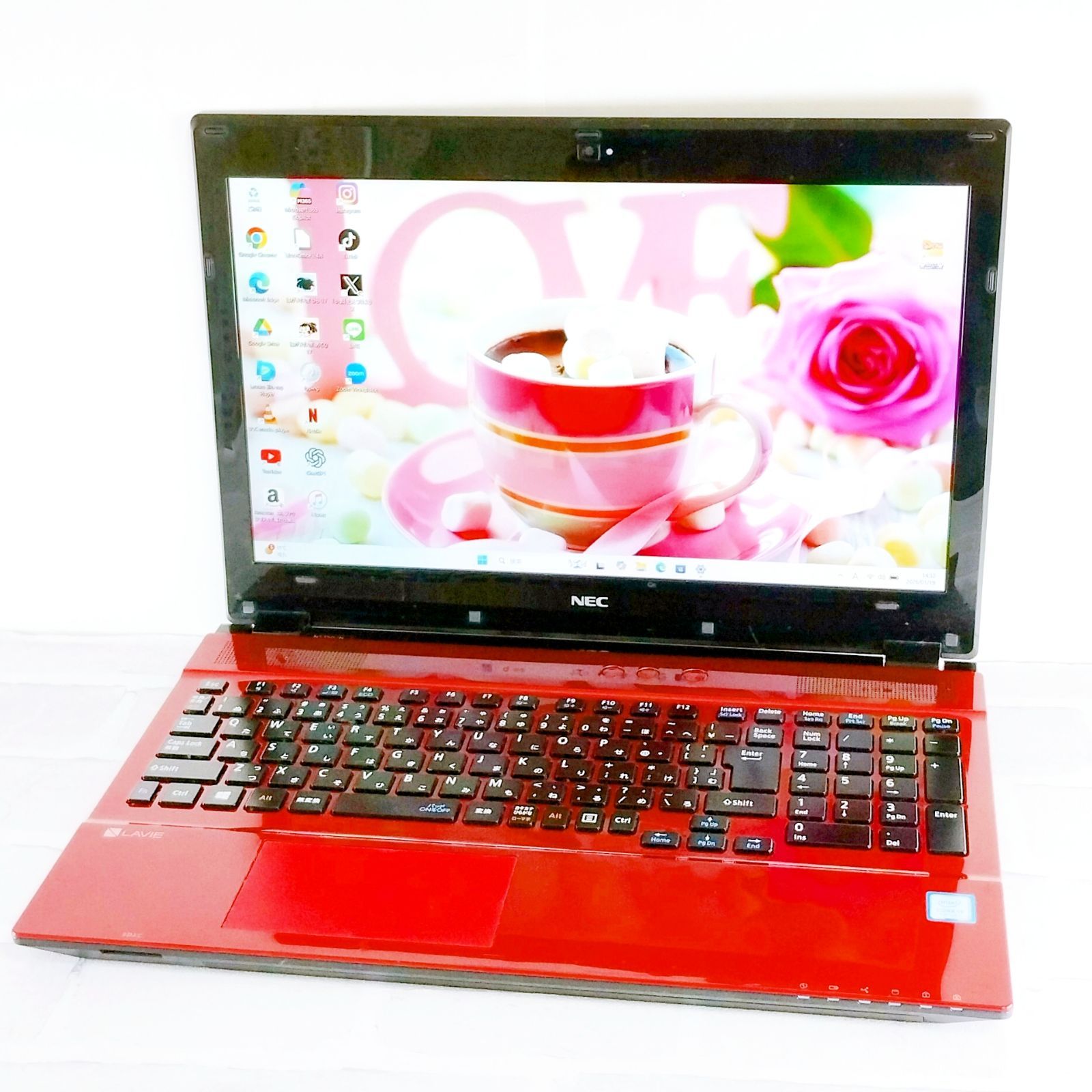 たっぷり1TB 第7世代 Corei3 Blu-ray 最新 Windows11 NEC Lavie ノート