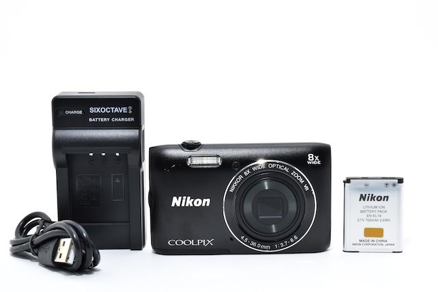 並品＞ Nikon デジタルカメラ COOLPIX A300 光学8倍ズーム 2005万画素