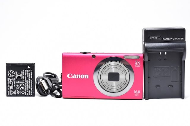 良品＞ Canon デジタルカメラ PowerShot A2300 レッド 光学5倍ズーム
