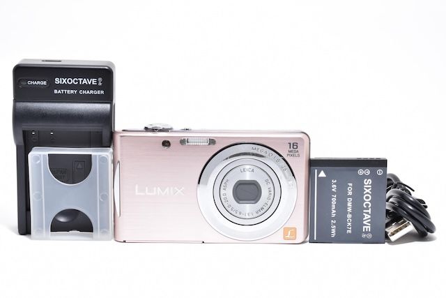 並品＞ パナソニック デジタルカメラ LUMIX FH5 ピンクゴールド DMC