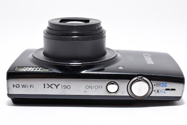 並品＞ Canon デジタルカメラ IXY 190 ブラック 光学10倍ズーム