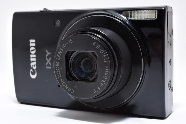 並品＞ Canon デジタルカメラ IXY 190 ブラック 光学10倍ズーム