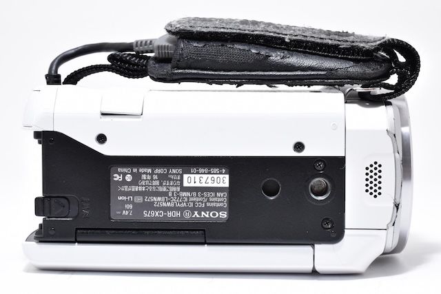並品＞ SONY ビデオカメラHDR-CX675 32GB 光学30倍 ホワイト Handycam