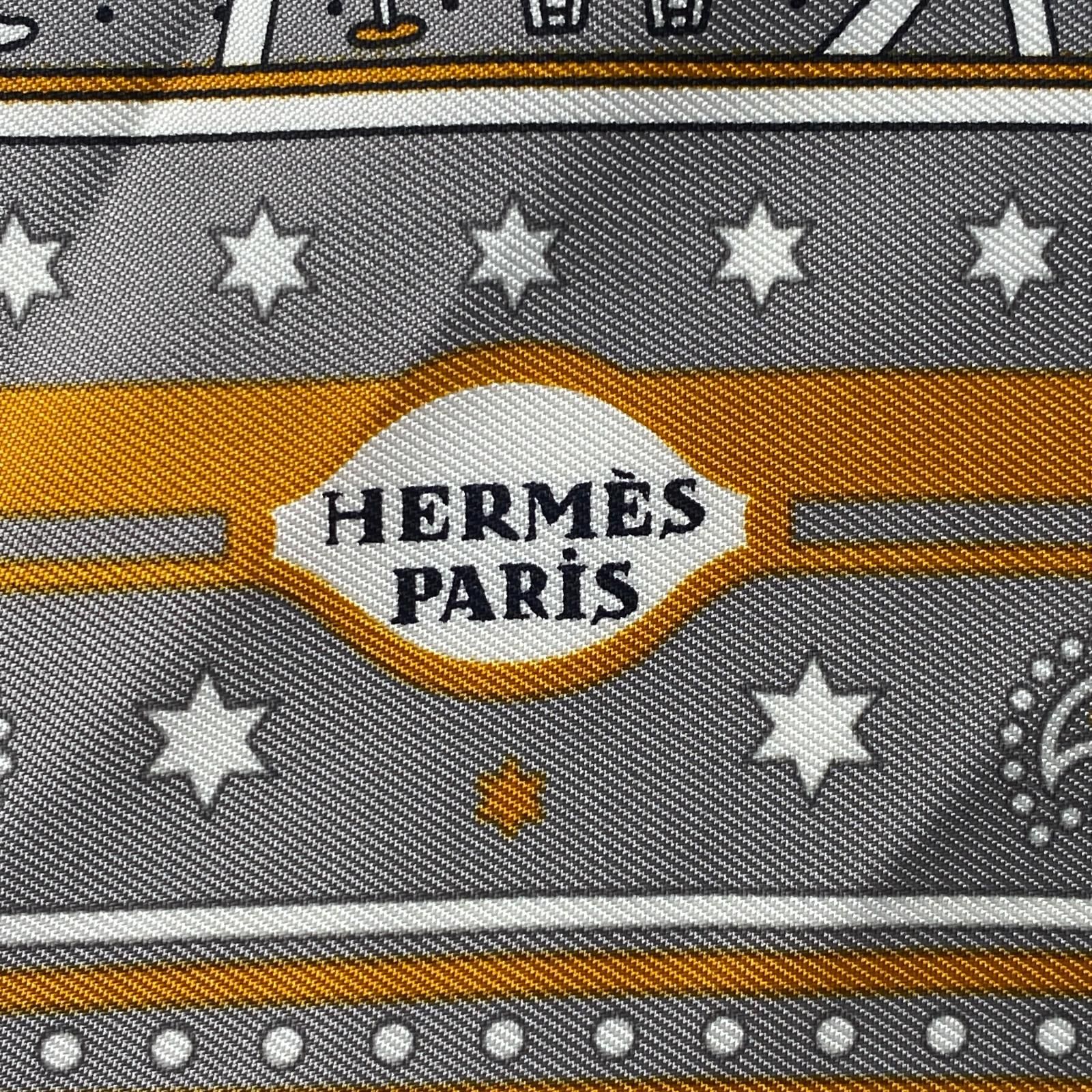 美品 エルメス HERMES レディース スカーフ カレ55 新 パリの恋人たち
