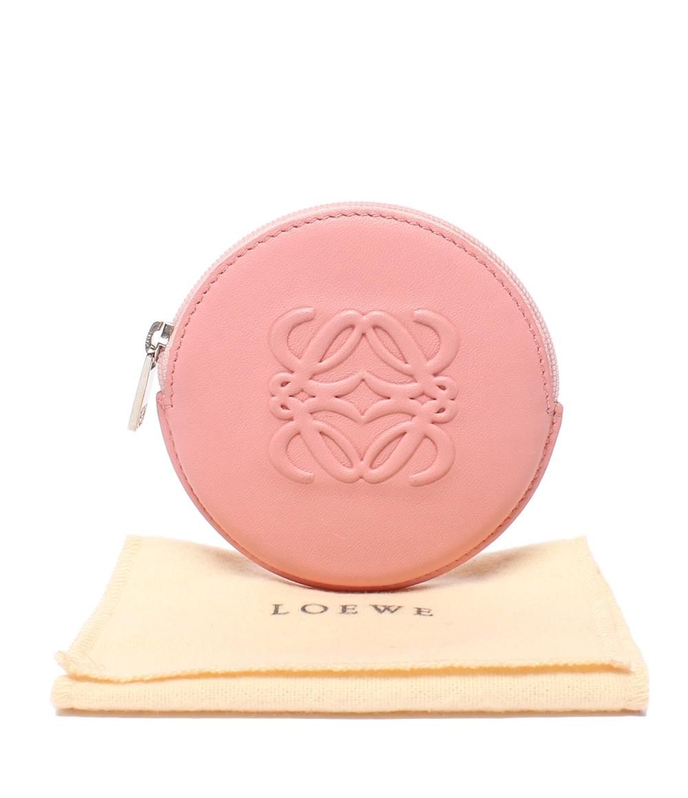 loewe 丸型　ケース 美品 ロエベ コインケース アナグラム 丸型 レディース LOEWE - メルカリ