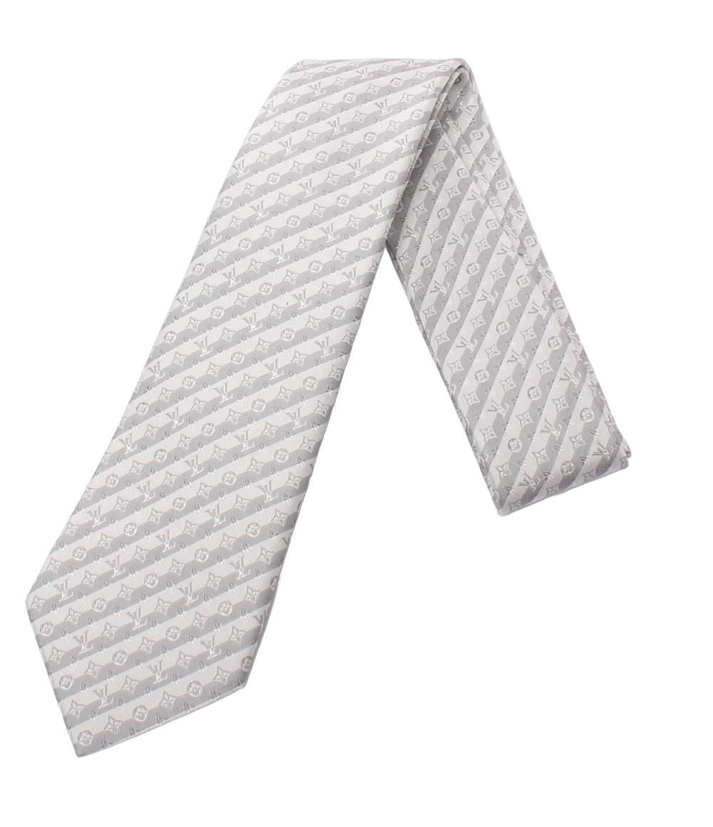美品 ルイ・ヴィトン ネクタイ シルク100％ モノグラム ダイアゴナル