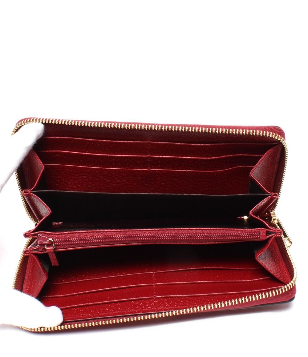 美品 グッチ ラウンドファスナー長財布 ミニGGスプリーム キャンバス