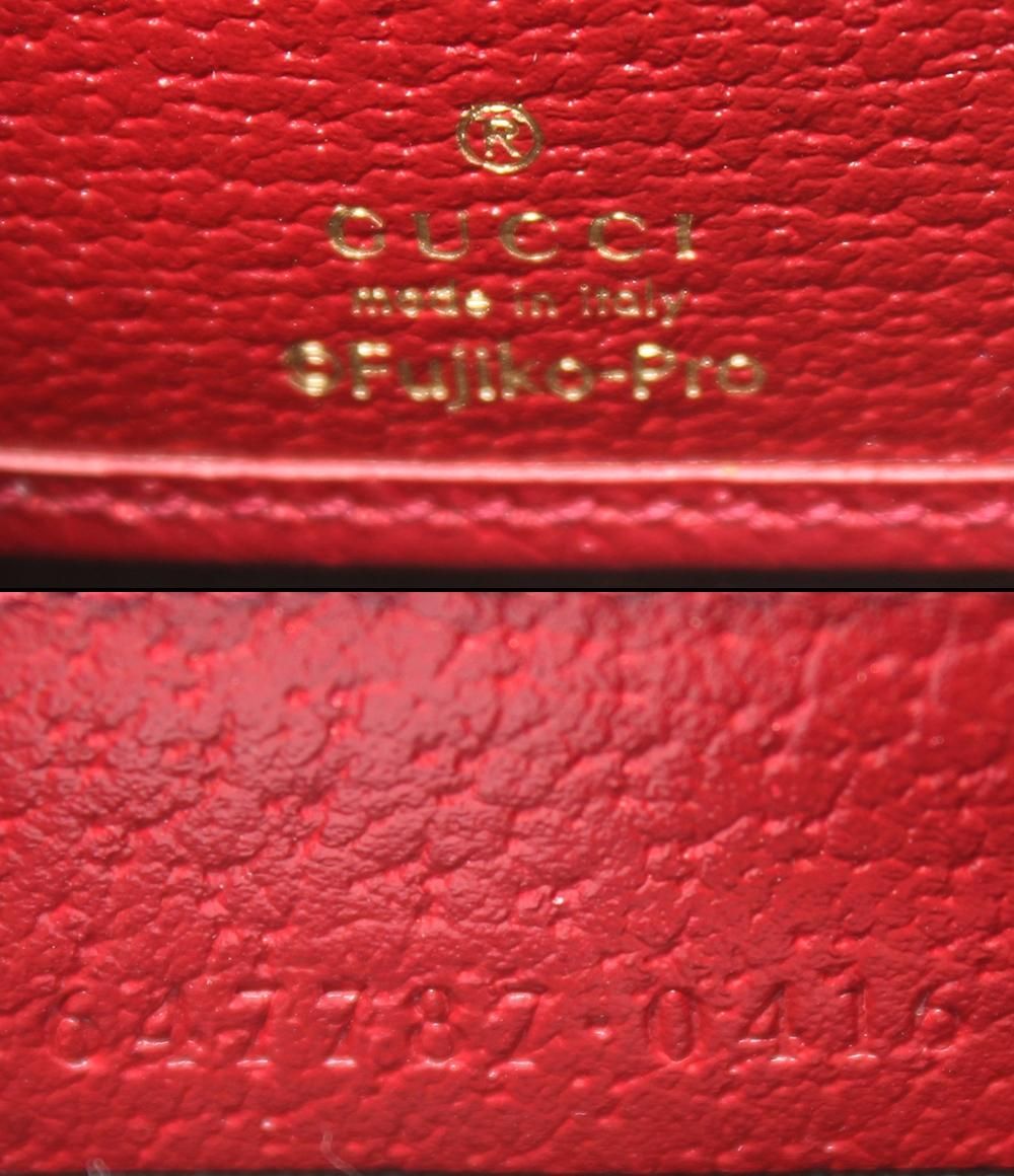 美品 グッチ ラウンドファスナー長財布 ミニGGスプリーム キャンバス