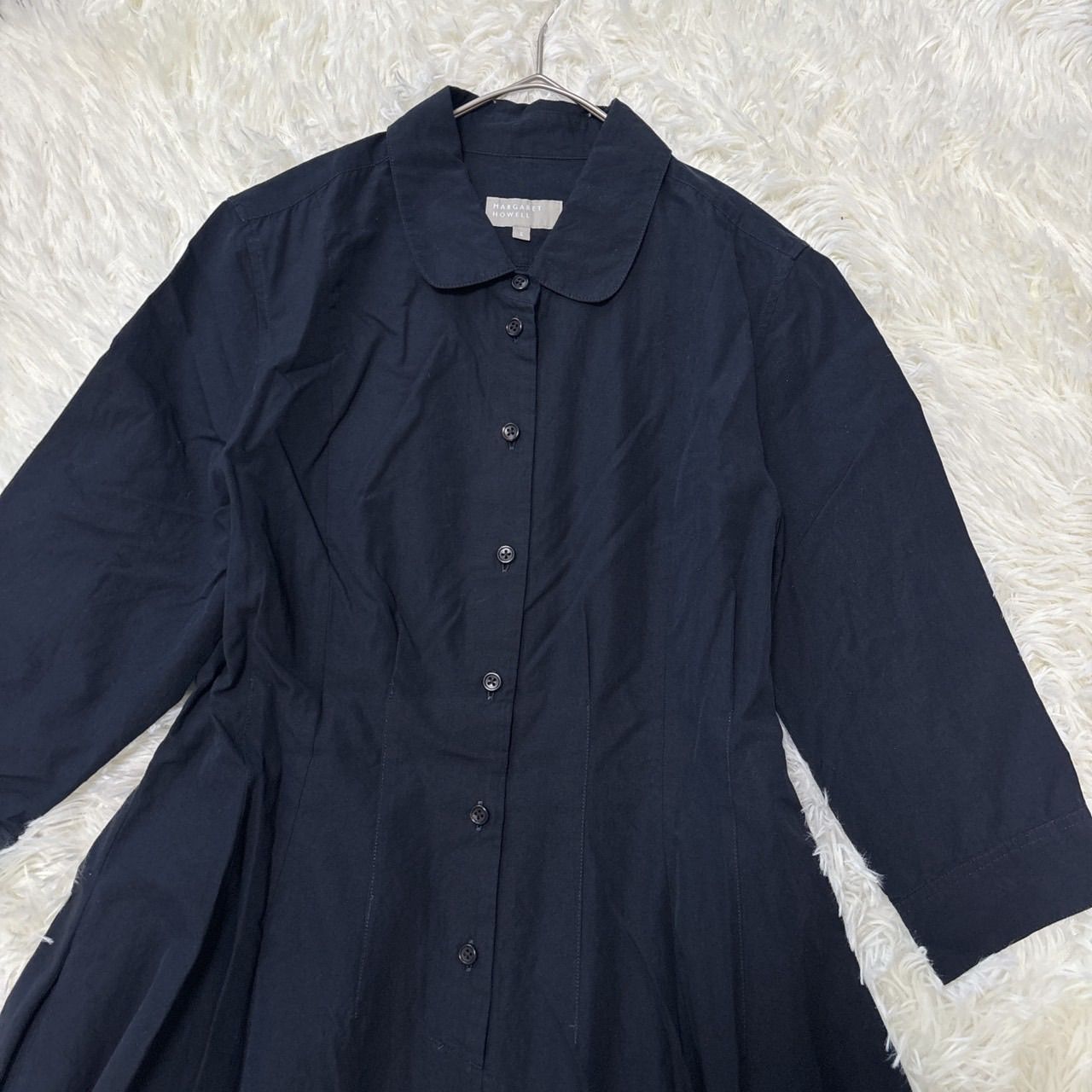 MARGARET HOWELL マーガレットハウエル Aラインシャツワンピース