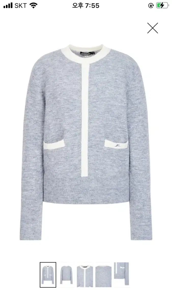 J.LINDEBERG (J.リンドバーグ) ジェイリンデバーグ ニット グレー M