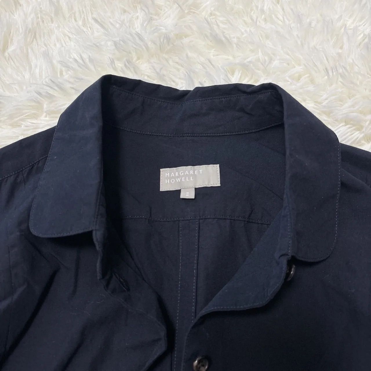 MARGARET HOWELL マーガレットハウエル Aラインシャツワンピース